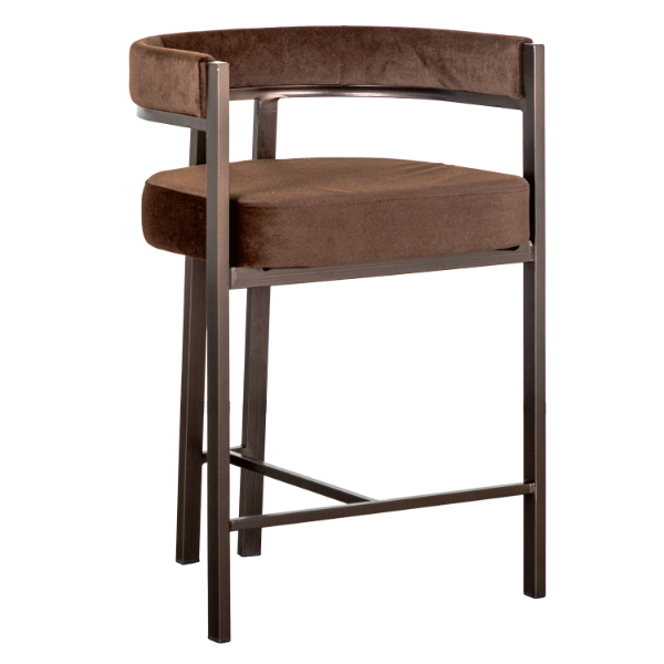 Nova St 24" Brown Counter Stool