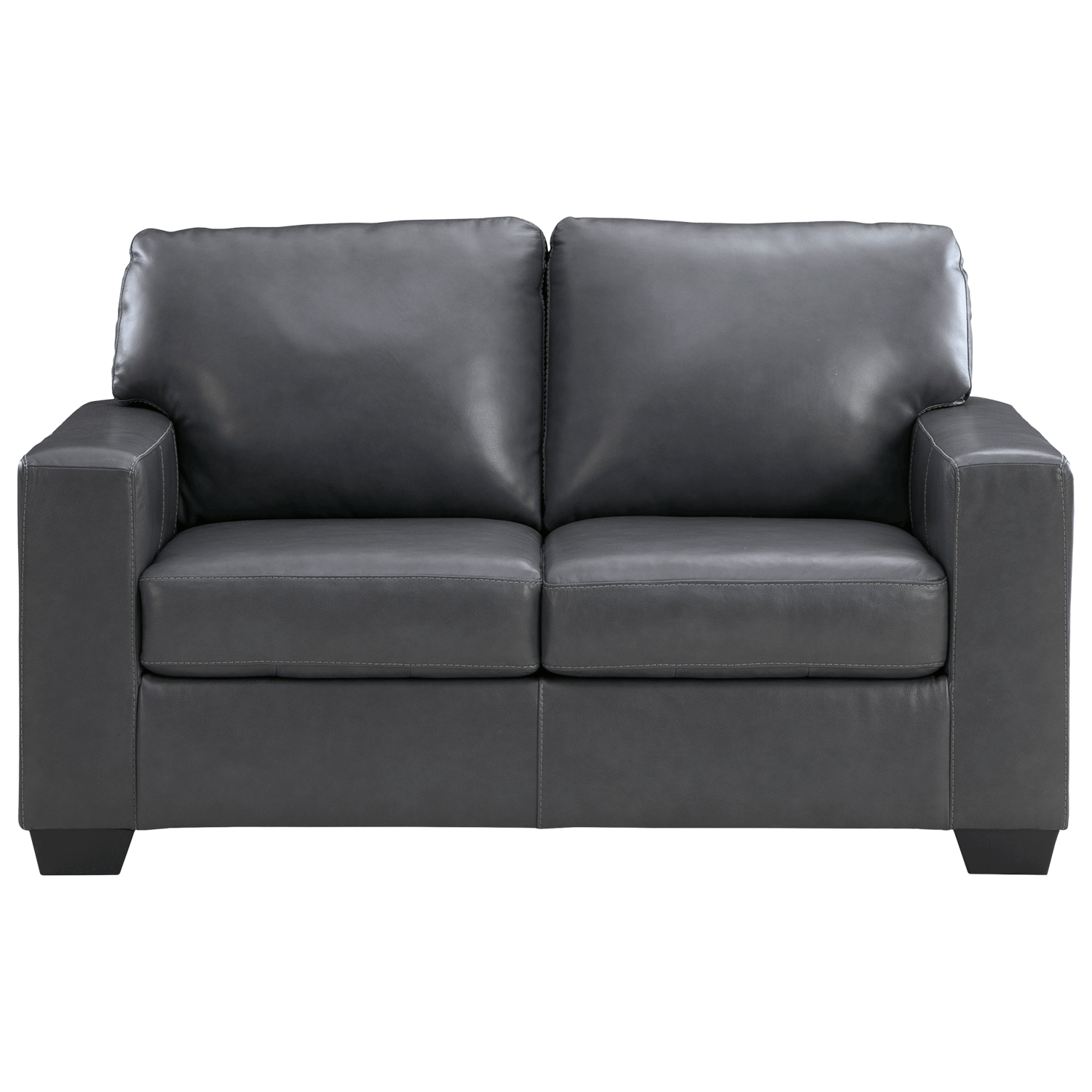 Bolsena Admiral Blue Leather Loveseat - Ashley Furniture | AFW.com