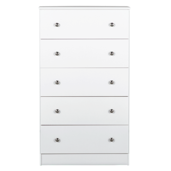 Rockport White 5 Drawer Chest | 17275 | | AFW.com
