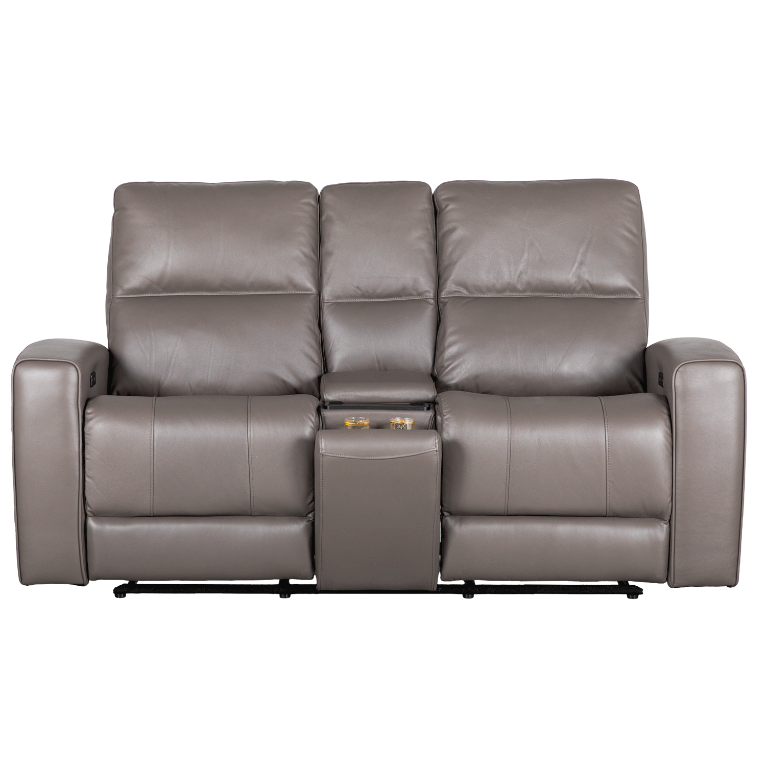Cove Leather Power Recline Console Loveseat | AU71073TZ/L2-2TZE+TC