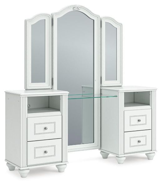 Kozlani White Vanity with Mirror - Ashley Furniture | AFW.com