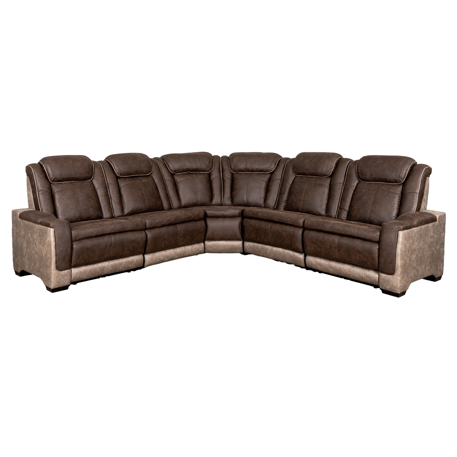 Lantana 5PC Dual Power Reclining Sectional - Elements