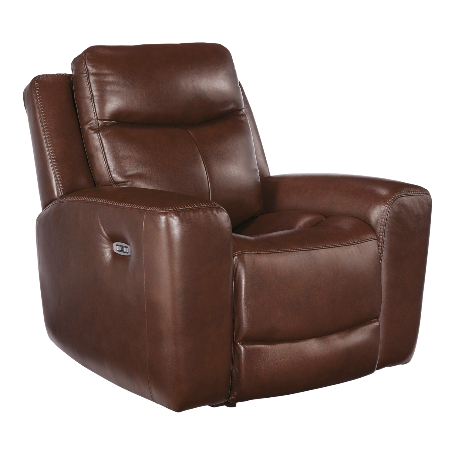 Next Move Mahogany Leather Dual Power Zero Gravity Recliner