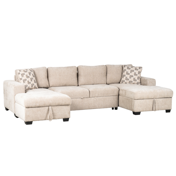 Camry 3PC Sectional with Sleeper - Elements International Group