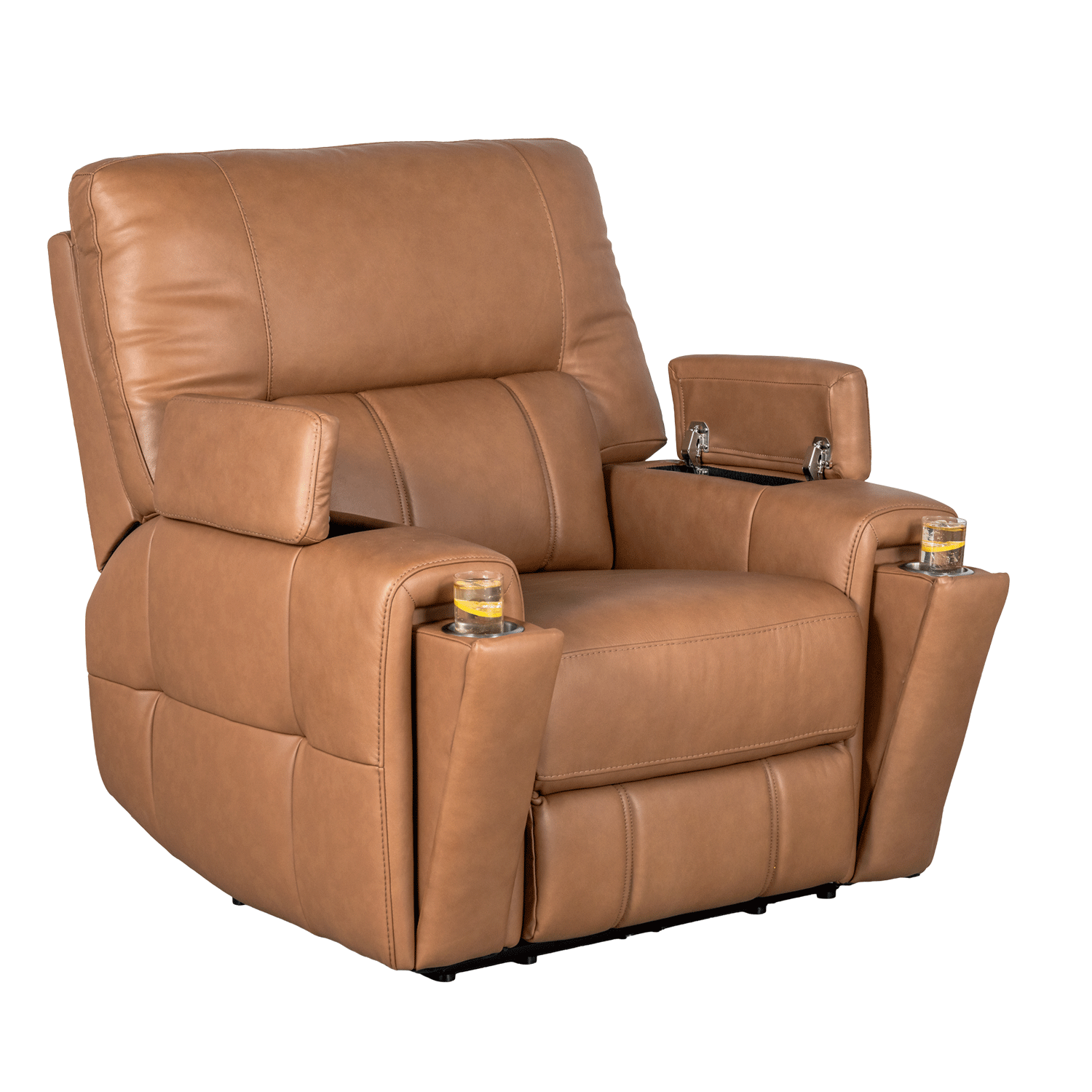 Relax in the Hudson Leather Triple Power Wallsaver Recliner | AFW.com